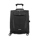 Travelpro Maxlite 5 Softside Spinner Suitcase 4 Wheels Expandable, Ultra-Lightweight and Durable, Travel Luggage 5 Years Warranty (Carry-on (22" - 39L), Black)