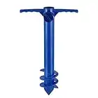 OUNONA Beach Umbrella Anchor Sand Auger Stand Universal Sand Grabber Spike Auger Holder (Random Color)