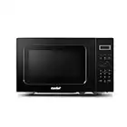 COMFEE' CM-M201K(BK) Countertop Microwave Oven with Express Cook, 6 Preset Menus and Kitchen Timer, 20L, 700W, Black