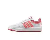 adidas Hoops 3.0 K, Sneaker, Cloud White Rose Tone Acid Red, 38 2/3 EU