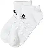 adidas Cush Low 3PP, Calze da Calcio Unisex-Adulto, Bianco/Bianco/Bianco, L