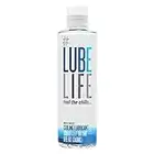 Lube Life Water Based Cooling Personal Lubricant, 8 Ounce (240 mL) Lube for Men, Women and Couples.