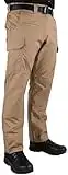 LA Police Gear Men's Battle Rattle Stretch Cargo Pants, Durable Ripstop Tactical Pants for Men, Stretch Waistband EDC Pants - Coyote - 36 x 30