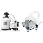 INTEX - 3200 GPH Filtre à sable (220-240 Volt) & robot aspirateur de fond