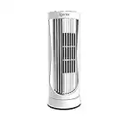 Igenix DF0022WH Mini Tower Fan, 12 Inch, 3 Speed Settings, Oscillating, Quiet Operation, 8 Hour Timer, Sleep/Natural Mode, Ideal for Desktops and Bedrooms - White