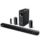 5.1 CH Surround Sound Bar with Dolby Audio with Wireless Subwoofer, Dolby Digital Plus, Bluetooth 5.0, Sound System for Home Theater, Works with 4K & HD TVs| HDMI & Optical