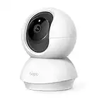 Tapo Pan/Tilt Smart Security Camera, Indoor CCTV, 360° Rotational Views, Works with Alexa&Google Home, No Hub Required, 1080p, 2-Way Audio, Night Vision, SD Storage, Device Sharing (Tapo C200)