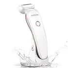 Electric Lady Shaver - Painless Womens Razor Bikini Trimmer, Cordless Wet & Dry Shaver for Women Legs Underarms Pubic Hair - Rechargeable Waterproof Body Shaver