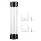 ASHATA Water Cooling Reservoir G1/4 PC Computer Cylinder Water Cooling Tank Liquid Water Cooling Tank Radiator Kit (240mm)