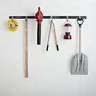 Rubbermaid Fasttrack Garage Storage Utility Hooks, All in One Rail Hook Kit and Tool Organizer, 8 Piece, Heavy Duty for Wall/Shed/Garden