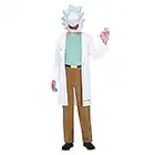 amscan 9904217 Adults Mens Rick Sanchez Fancy Dress Costume Size Standard,White