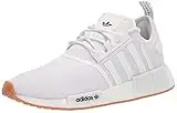 adidas Originals Men's NMD_R1 Sneaker, White/White/Gum, 11