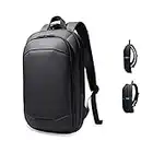 HEROIC KNIGHT Zaino Porta PC Uomo Donna, Leggero Sottile ed Espandibile Zaino per Laptop Impermeabile per Computer Portatile 15 Pollici per Uffico Università Scuola Viaggio Business-Nero