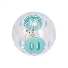 Andiker Ball für Hamster, 16 cm, Ausführung: Hamsterrad, kleines Haustier, Kunststoff, niedliches Übungskugel, goldfarbener Seide, Shin Tzu Bär, Jogging-Spielzeug (Blau 16 cm)