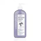 Clearé Institute Champú Matizador Violeta, Sin Sulfatos, Parabenos, Siliconas, Anti Frizz, Matizante Pelo Blanco, Gris, Canas, Decolorado o Rubio Teñido y con Mechas, 96.6% de Ingredientes Naturales