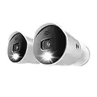 Night Owl Wired 1080p HD Indoor/Outdoor Add On Spotlight Cameras with Preset Voice Alerts and Built-in Camera Siren (Requires Compatible BTD2 or BTD8 Series DVR - Sold Separately)