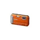 Panasonic DMC-TS25 Waterproof Digital Camera with 2.7-Inch LCD (Orange) DMC-TS25D (Renewed)