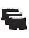 Calvin Klein Men's Trunk 3pk Trunk, Black, L