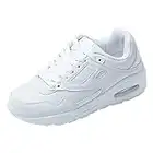 JOMIX Chaussures de Sport Running Basket Femme Chaussures de Marche Sport Baskets Gymnasium Tennis Sneakers pour Femme (Blanc, 40)