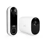 Arlo Video Doorbell Überwachungskamera und Essential XL Überwachungskamera Bundle - weiß