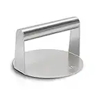 Stainless Steel Burger Press, Heavy-Duty Bacon Grill Burger Smasher, 5.51-Inch Round Grill Press, Perfect for Flat Top Griddle Grill Cooking, Steak, Paninis, Flatbreads and Sandwiches (Round)