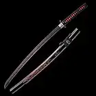 Natural Rosewood Katana, Handmade Wooden Samurai Sword with Sheath, 103cm Bokken for Display, Cosplay Collection and Kendo Training-I