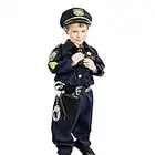 Boys Halloween Kids Police Role Play Costume Set for Halloween Costume Party Uniform Party 3-12T (S)