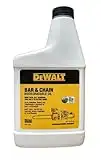 DEWALT Biodegradable Chainsaw Oil – High Performance, Non Toxic Professional Lubricant – Green, Eco-Friendly, Ultraclean, All Season Bar & Chain Lube, 16 oz