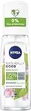 NIVEA NATURALLY GOOD Déodorant Femme Green Tea Bio 75ml, déodorant spray avec 95% d’ingrédients d’origine naturelle, fraîcheur 24h