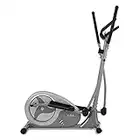 JLL® CT300 Home Luxury Elliptical Cross Trainer, 2023 Magnetic Cardio Workout with 8-level Magnetic Resistance, Two Way Flywheel, Console Display with Heart Rate Sensor and Tablet Holder. Silver