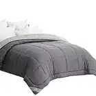 Bedsure King Duvet Insert Grey 102x90 - All Season Bed Comforter King Size with Corner Tabs