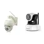 Sricam SP008-B Telecamera Motorizzata con supporto MicroSD HD & Ultima Versione SP017 Telecamera WiFi Interno di Sorveglianza 1080P Wireless IP Camera, Obiettivi Ruotabile, Audio Bidirezionale