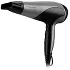 Remington Ionic Dry Hair Dryer 2200 - Hairdryer with Diffuser and Concentrator, 3 Heat 2 Speed Settings, Cool Shot, D3190S Silver