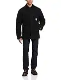 Carhartt mens Loose Fit Firm Duck Insulated Traditional Coat work utility outerwear, Black, Large US