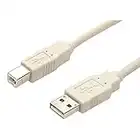 StarTech.com 10 ft Beige A to B USB 2.0 Cable - M/M - USB Printer Cable - Type A to B USB Cable - 10ft (USBFAB_10)