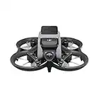 DJI Avata - Drone UAV quadricoptère, vue subjective, vidéo stabilisée 4K, FOV 155°, protection d’hélice, transmission HD faible latence, freinage d’urgence, vol stationnaire, noir