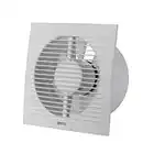 EUROPLAST Ø 150mm / 6 inch Extractor Fan - White Silent Bathroom Fan - Ventilator for Humidity Elimination in WC, Kitchen, Bathroom