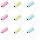 9 Rollos de Papel Térmico Autoadhesivo Papel Impresora Termica 57 x 30 mm para Datafono TPV y Cajas Registradoras/Impresora Instantánea/Peripage Camara -Coloridos