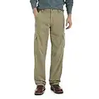 Wrangler Authentics Men's Relaxed Fit Cargo Pant (Logan), British Khaki Twill, 36W x 32L