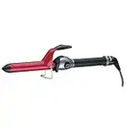 BaBylissPRO Tourmaline and Ceramic Curling Iron, 1 Inch barrel ,Black and Red