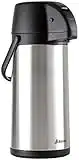 Thermal Coffee Airpot Carafe (101oz) | 17-Cup Insulated Thermos with Pump Beverage Dispenser | 20-Hour Hot and Cold Insulation | Stainless Steel Urn for Tea, Water, Coffee, Iced Drinks