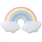 JIANEEXSQ Cloud Rainbow Shaped Pillow Home Decorative Creative Cushion Plush Stuffed Pillow Candy Color Cushion 00112021