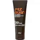 PIZ BUIN, Crema Solare Viso per pelli sensibili, Allergy, 50+ SPF, Protezione Solare Molto Alta,Filtro Solare UVA/UVB, con Antiossidante, Colore 308, 50ml