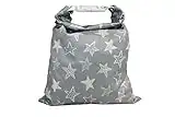 Immaculate Textiles Unisex Baby Wet/Dry Bag with Buckle : Waterproof & Washable : Great for Swimming & Reusable Cloth Nappies (Doodle Stars, 28x40cm)