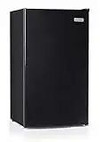 Igloo IRF32BK Single Door Compact Refrigerator with Freezer, Slide Out Glass Shelf, Perfect for Homes, Offices, Dorms, 3.2 Cu.ft, Black