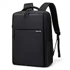 Laptop Backpack Business Slim Durable Backpacks with USB Charging Port, Water Resistant School Computer Bag Fits 15.6 Inch Notebook (Black)