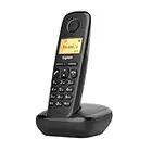 Gigaset A270 - cordless DECT phone with a large, illuminated graphic display - brilliant audio quality with HDSP technology - 200 hours standby time - phone book stores up to 80 contacts, black