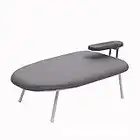 Rxakudedo Mini Ironing Board Collapsible Tabletop Ironing Board with Fixed Sleeve/Pull Out Iron Rest Tabletop Folding Legs Removable & Washable Cotton Cover 23.6" L×14''W×7.3''H, Gray