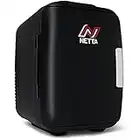 NETTA 5L Mini Fridge - Portable Small Fridge for Drinks, Snacks, Skincare - For Bedroom, Student Dormitory, Office With Cooling And Warming Function - AC/DC Portable – Black