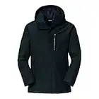 Schöffel Herren 3in1 Parka Warschau M, wind- und wasserdichte Herren Winterjacke, Parka aus Gore-Tex mit wattierter, herauszippbarer Innenjacke, black, 52